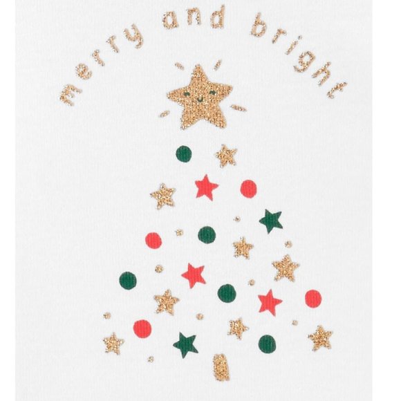Girls Carter's Christmas Merry & Bright Bodysuit & Tutu Pant size 6 months NWT - Picture 2 of 5